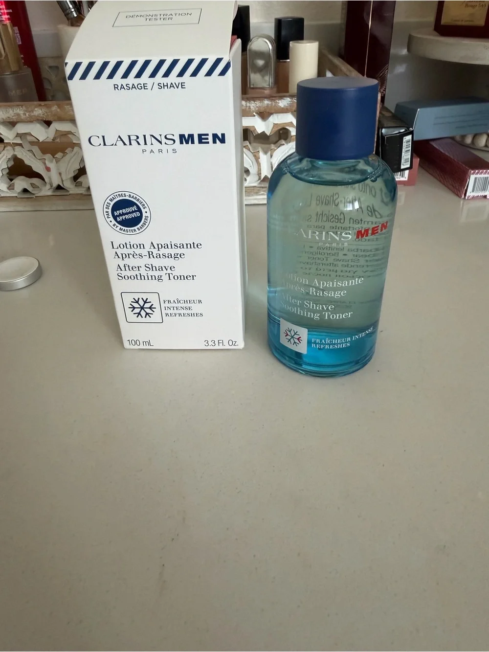 ClarinsMen After Shave Soothing Toner - White & Blue